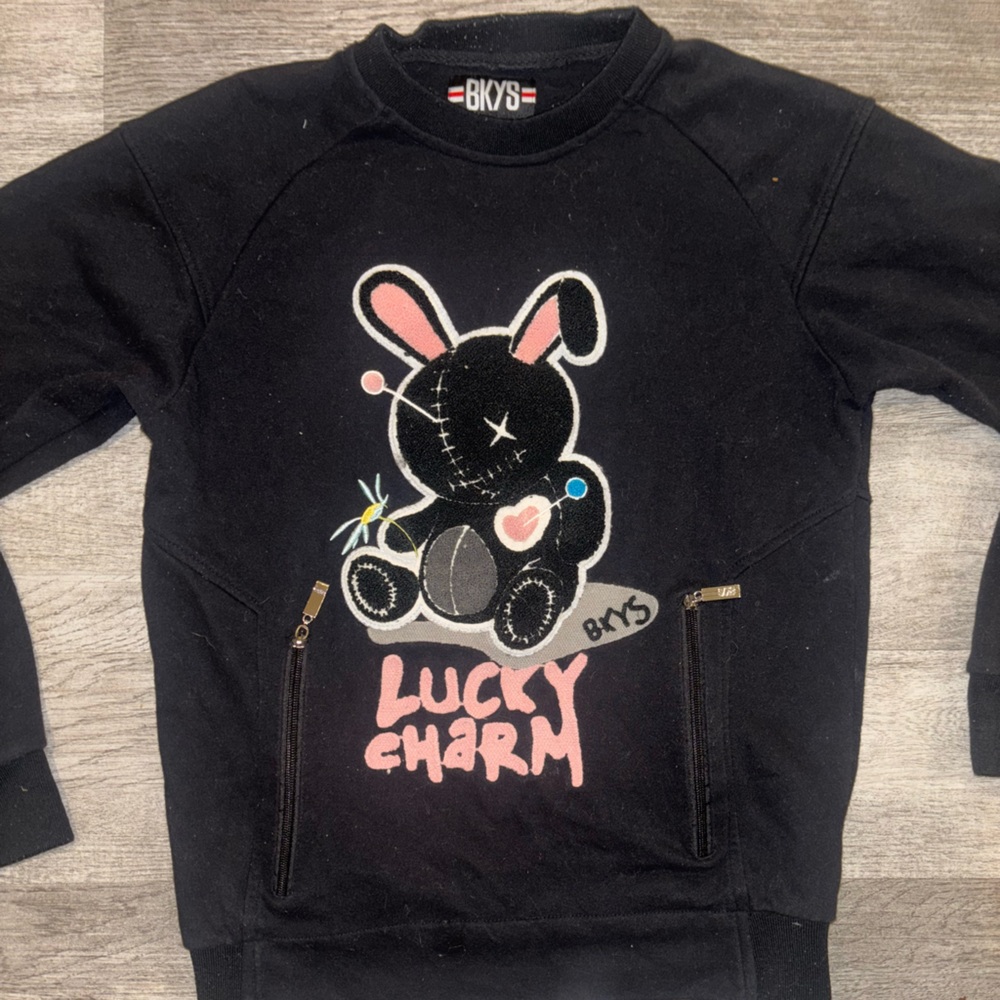 Black Lucky Charm Men's Sweater